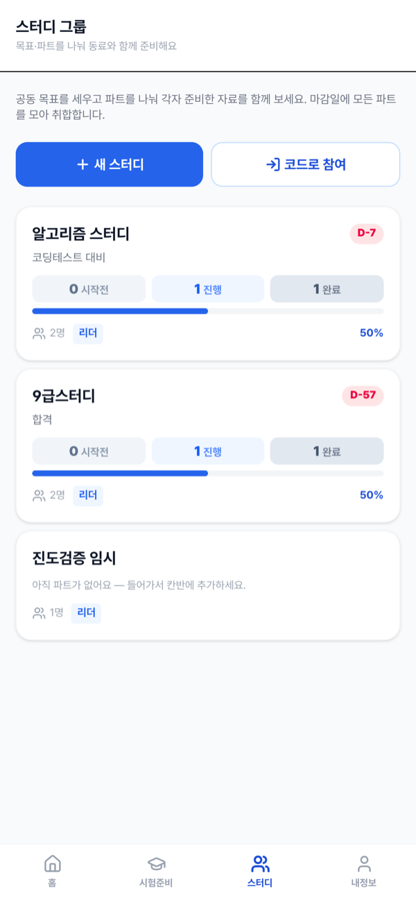 스터디 그룹(팀)